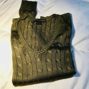 Ralph Lauren 100%Silk cable sweater